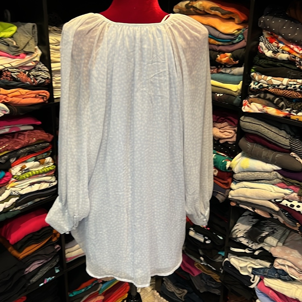 #101. 🪷Blue blouse. Lauren Conrad. Xl - Picture 10 of 10